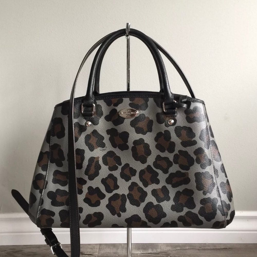 Coach Margot Ocelot print satchel